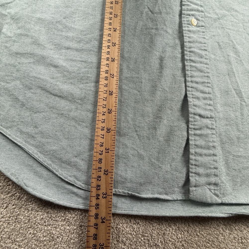 Polo Ralph Lauren Yarmouth Cotton Oxford Long Sleeve Shirt 17 34/35 Green - Picture 5 of 6